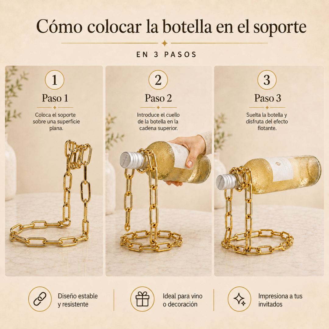 Soporte Vino Antigravedad